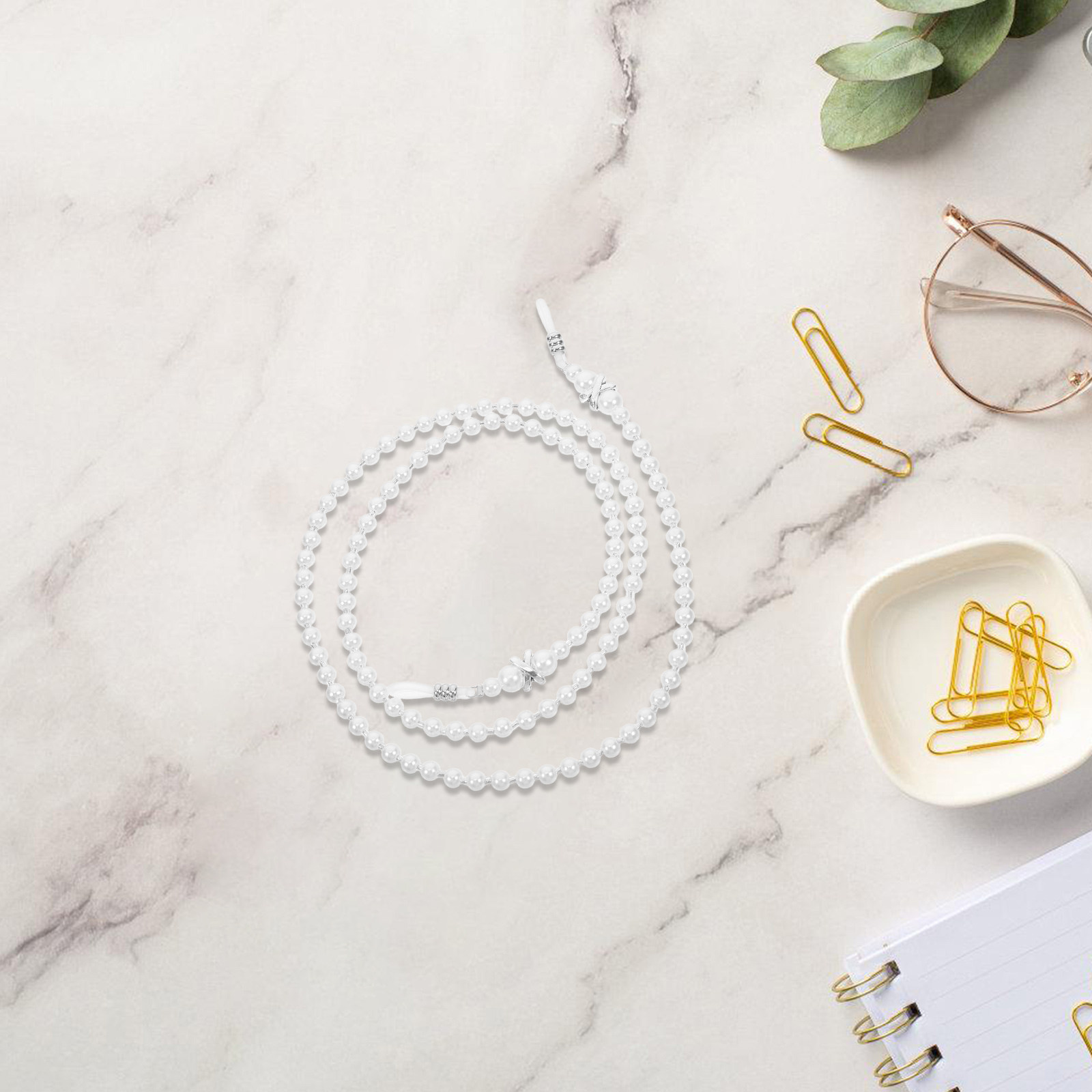 Mask Chain Holder - Perlen-Brillenkette, Perlenbesetztes Rutschfestes Brillenband für Sonnenbrillen,