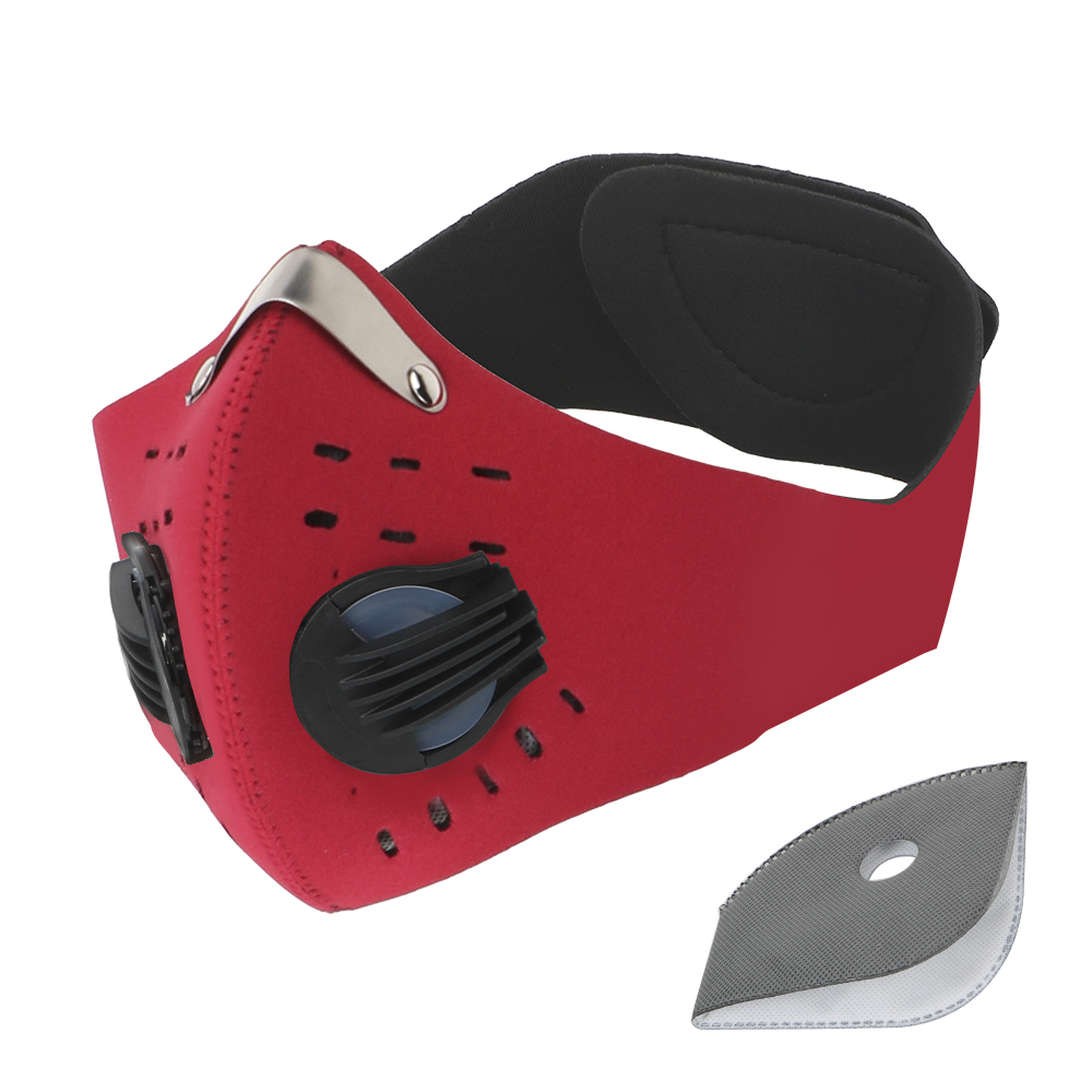 Dust Mask Construction - Aktivkohle-Anti-Verschmutzungsmaske 1 Stück Atemventil Fahrradmaske mit