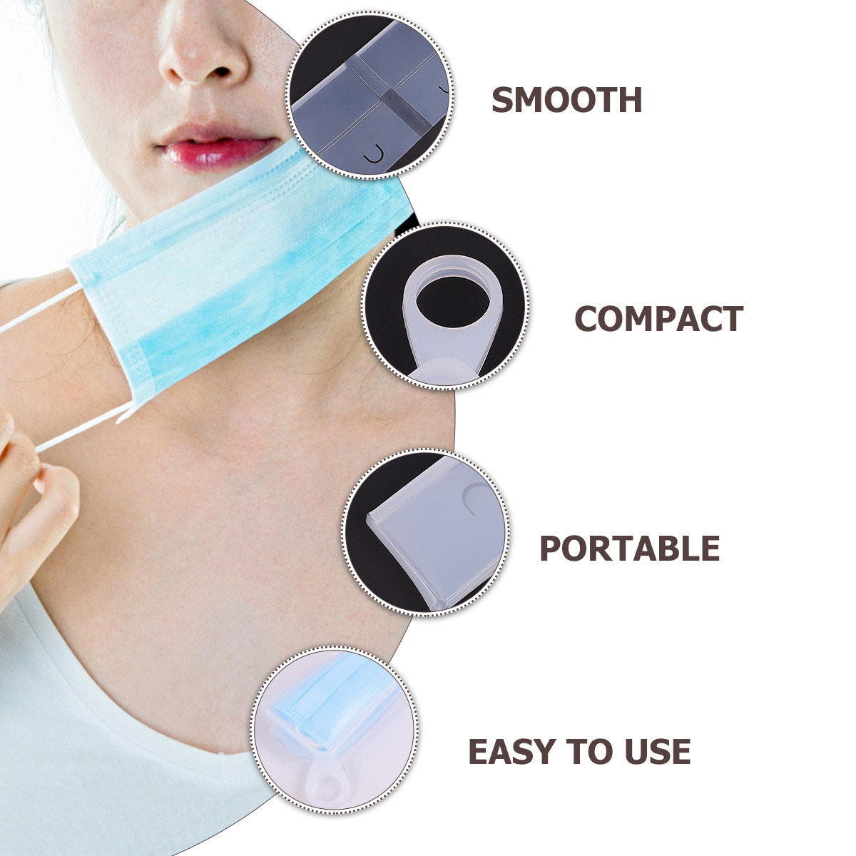 2 Stück flache Silikon-Aufbewa – Face Mask Storage Box Bewertung und Preis