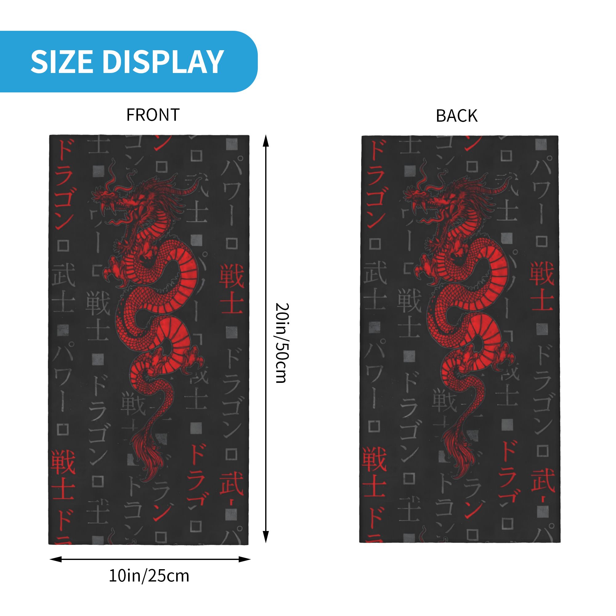 Roter Drache Tier Bandana Hals – Neck Gaiter Face Cover Bewertung und Preis