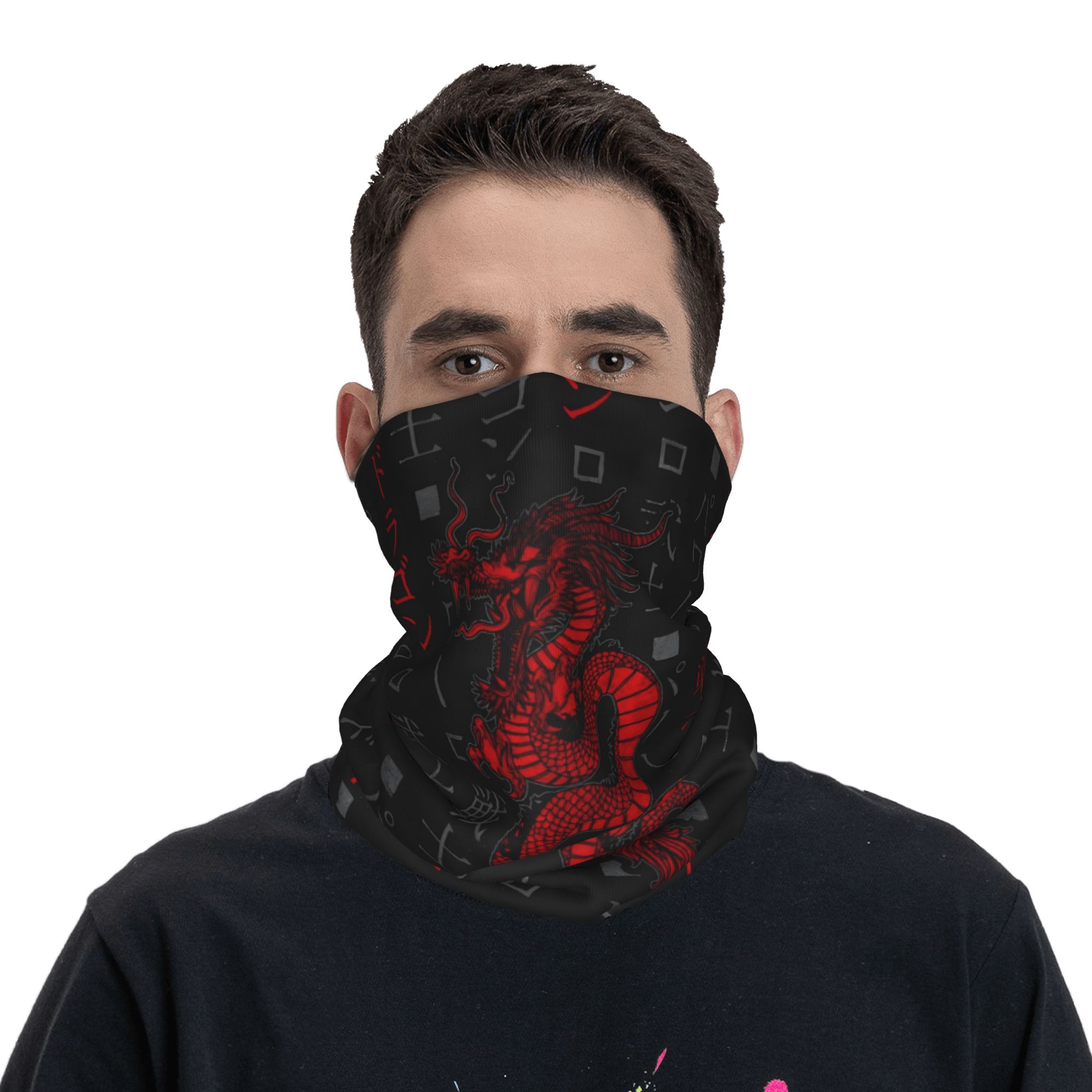 Roter Drache Tier Bandana Hals – Neck Gaiter Face Cover Bewertung und Preis