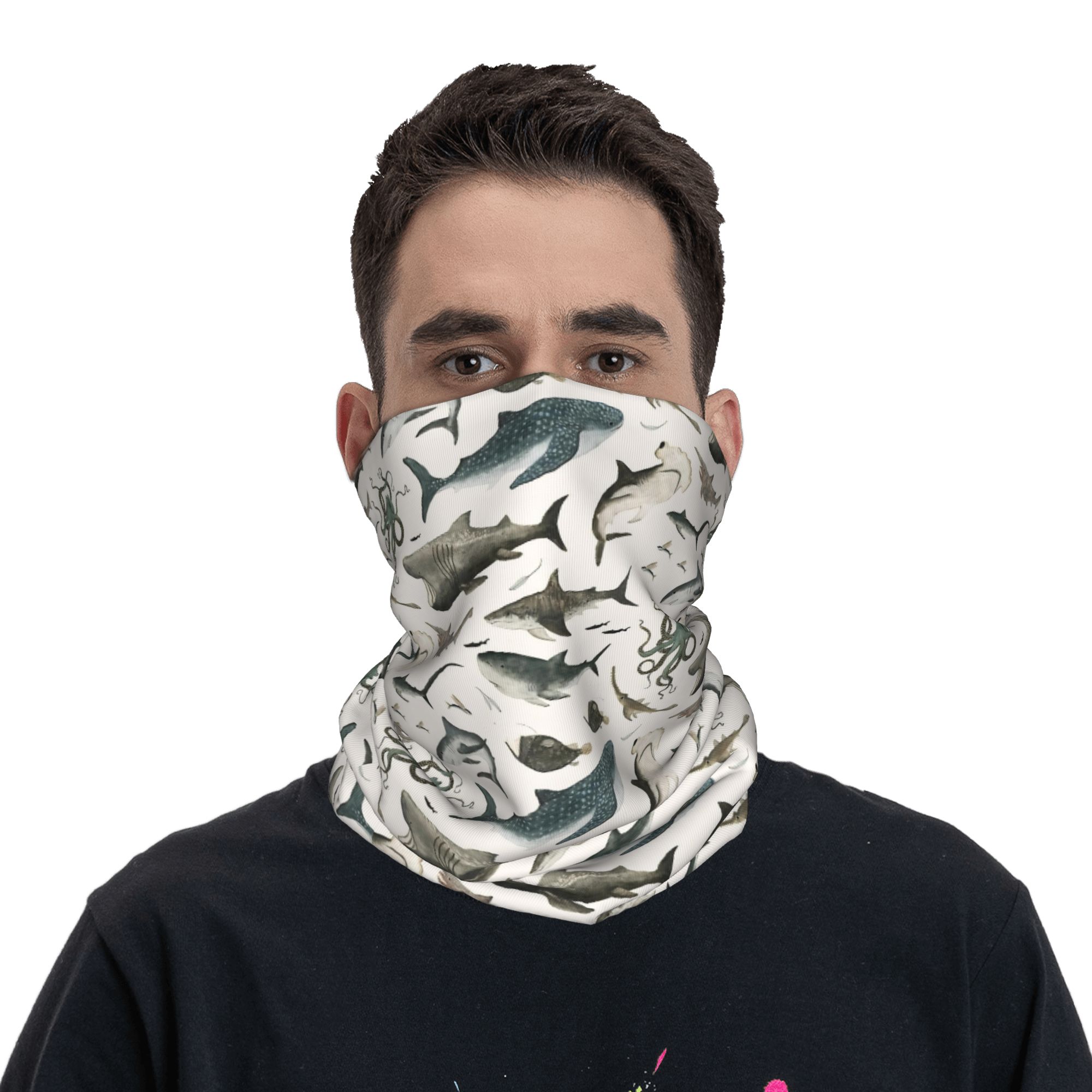 Shark Ocean Animal Sharks Band – Neck Gaiter Face Cover Bewertung und Preis