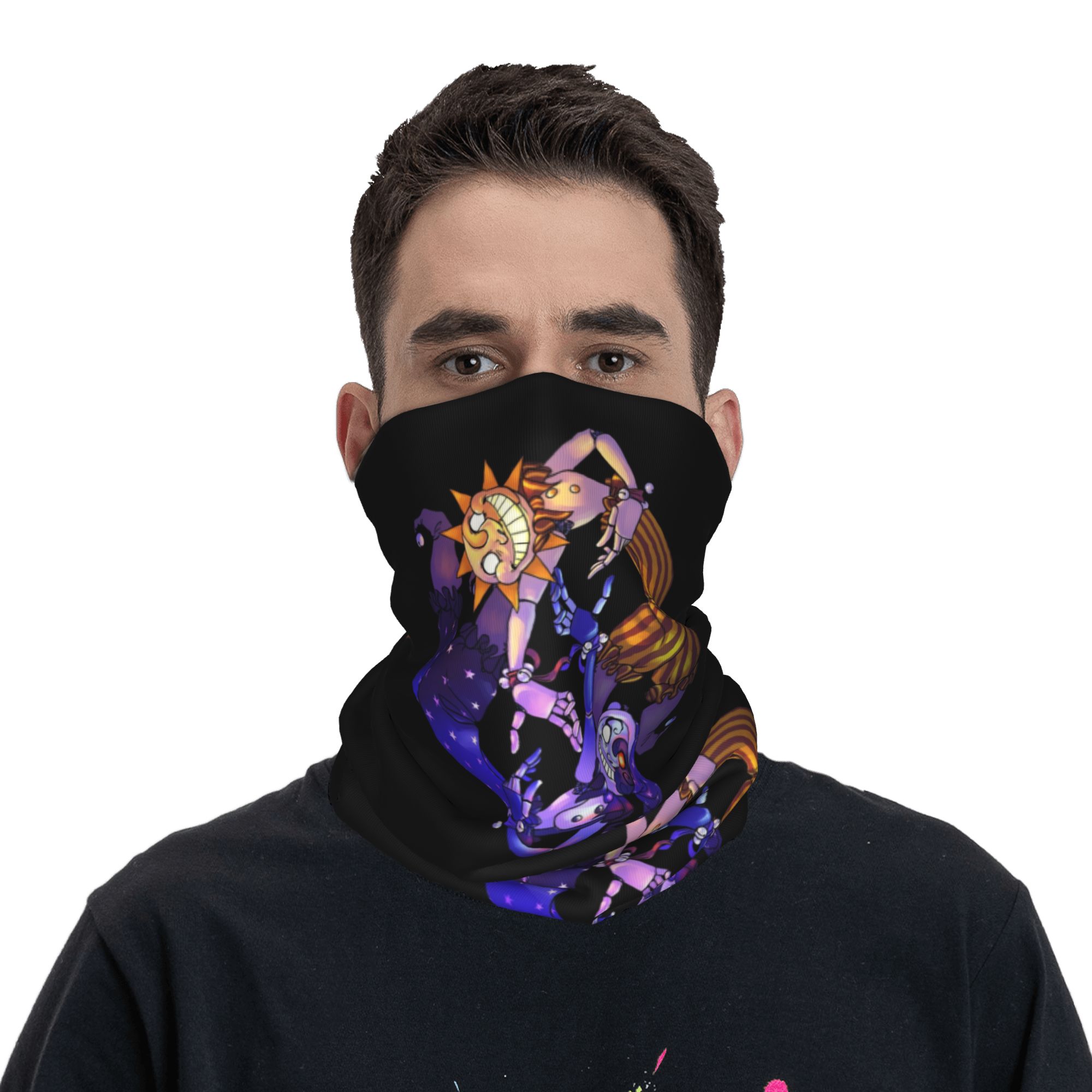 Sonne und Mond FNAF Security B – Neck Gaiter Face Cover Bewertung und Preis